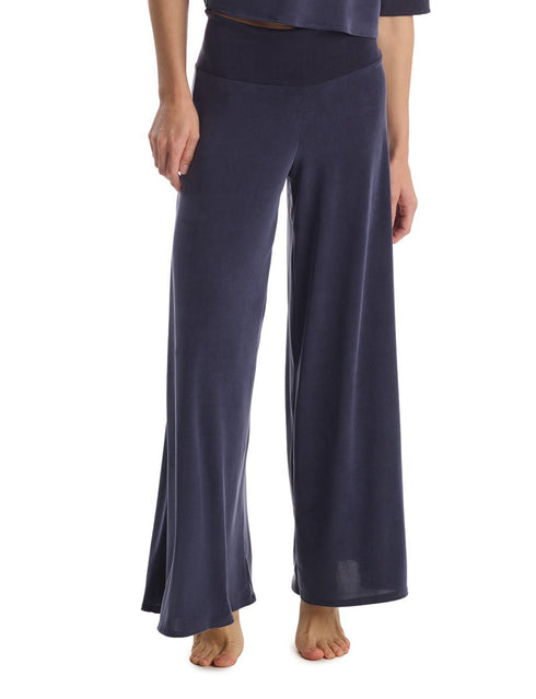 Pantalon large en soie végétalienne par Commando
